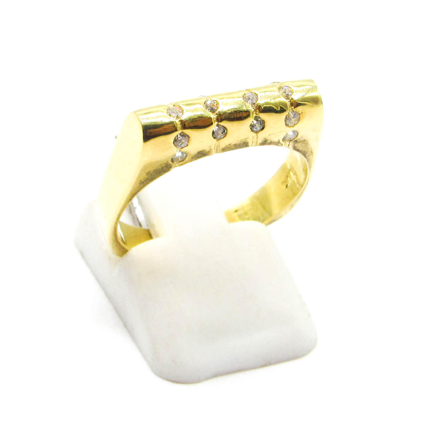 ANILLO FRENTE BOMBE CUBICS 461 /O.AMARILLO