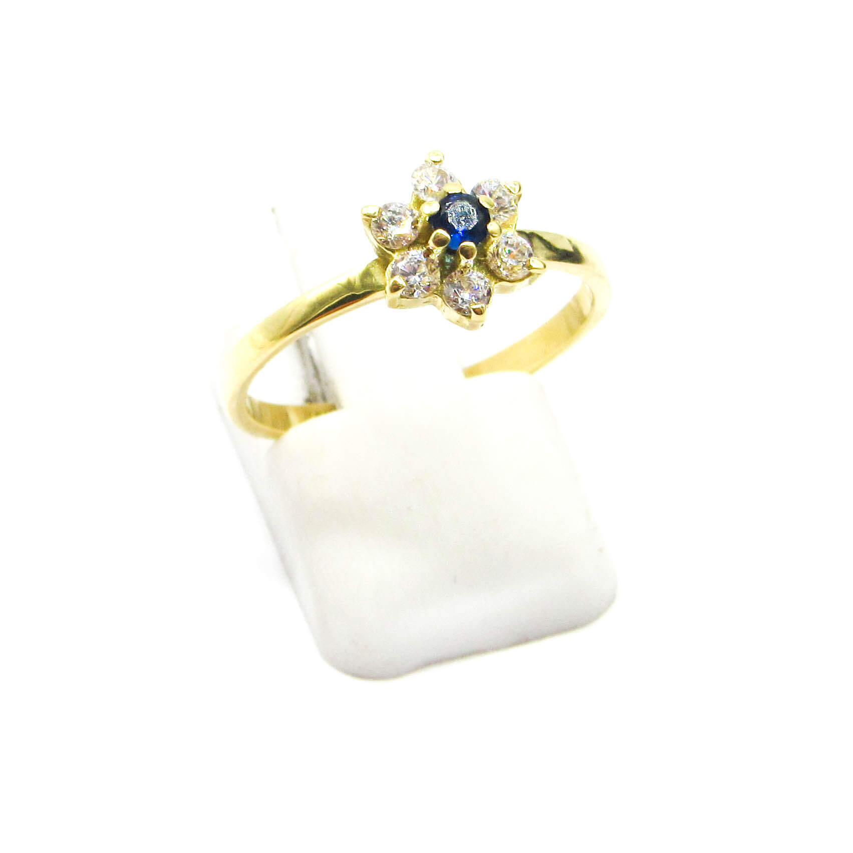 ANILLO FLOR CUBICS 685 /O.AMARILLO